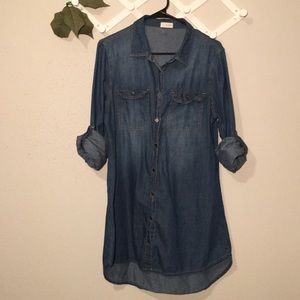 Denim light wash Shirt Dress or Tunic